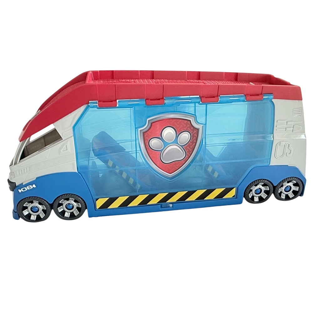 PAW Patrol Paw Patroller Transporter Kids Toy Blue Red White 084 Launching Truck